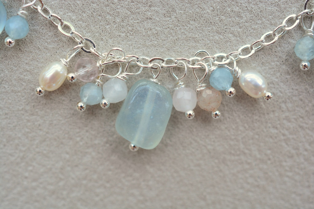 Aquamarine Bracelets Natural Crystal Jewelry
