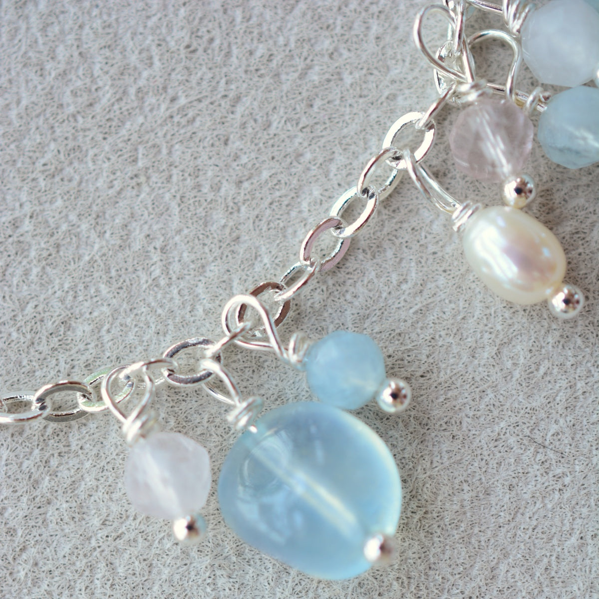 Aquamarine Bracelets Natural Crystal Jewelry