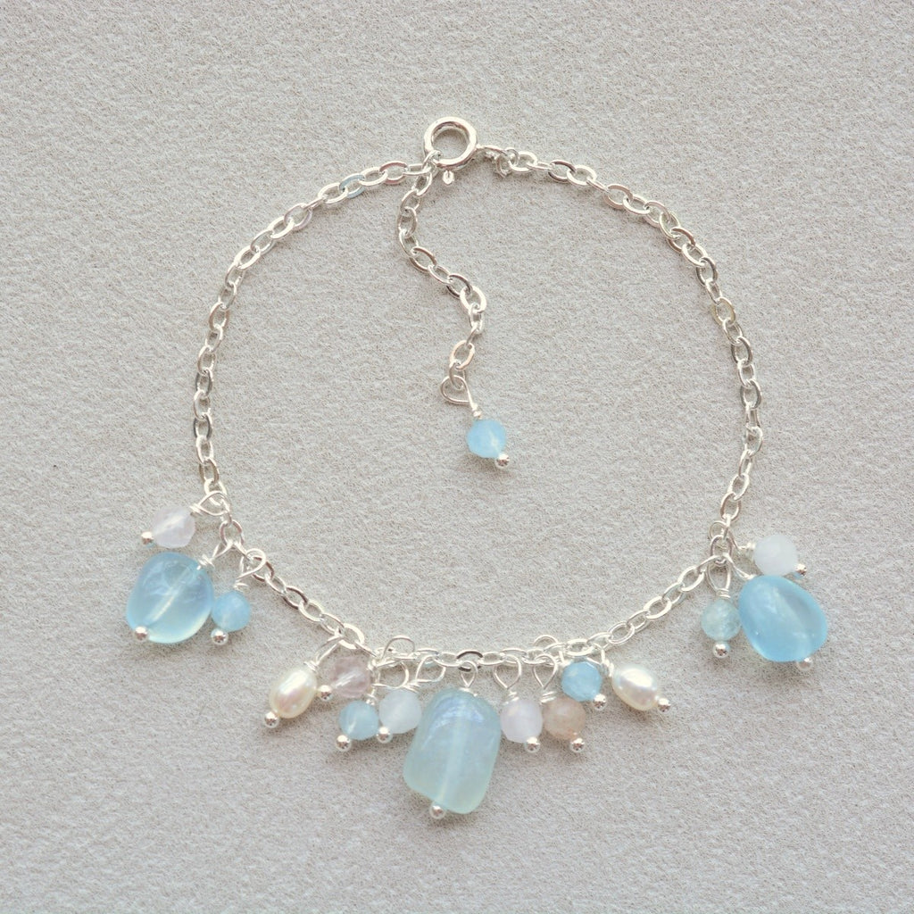 Aquamarine Bracelets Natural Crystal Jewelry