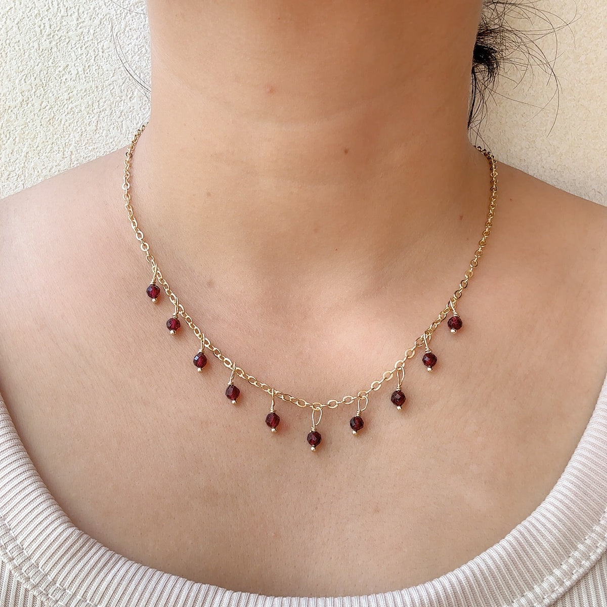 Gemstone Necklace Handmade Natural Crystal Jewelry