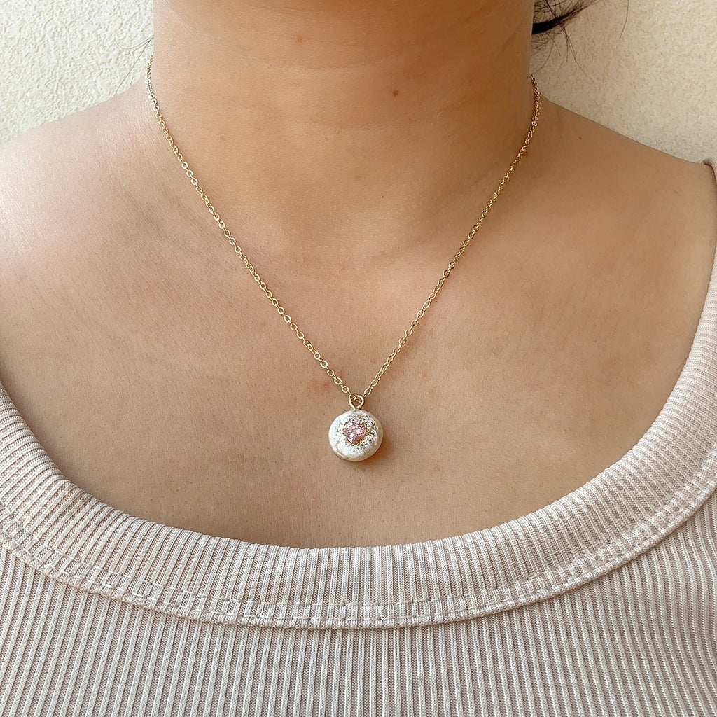 Pearl Necklace with Zircon