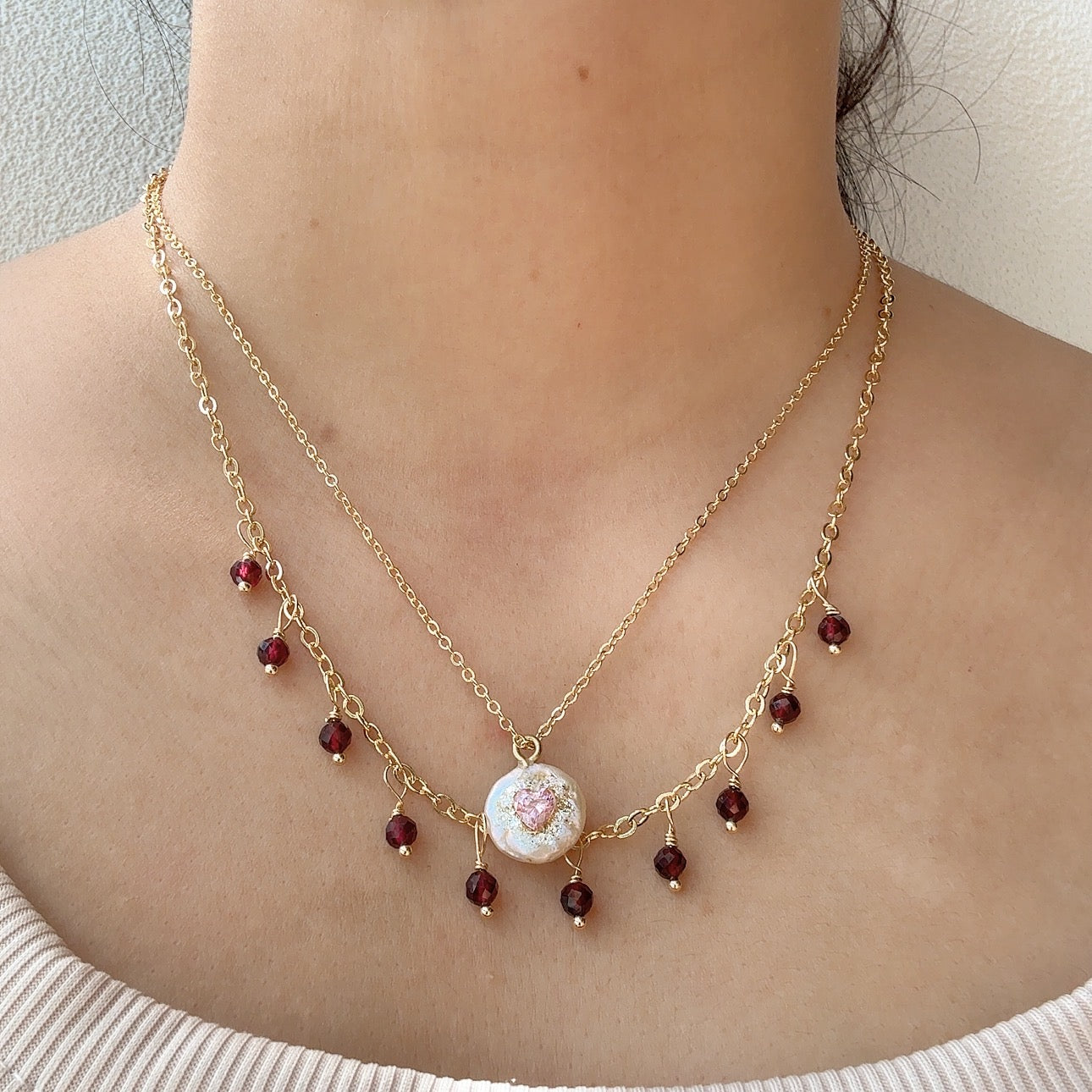 Gemstone Necklace Handmade Natural Crystal Jewelry