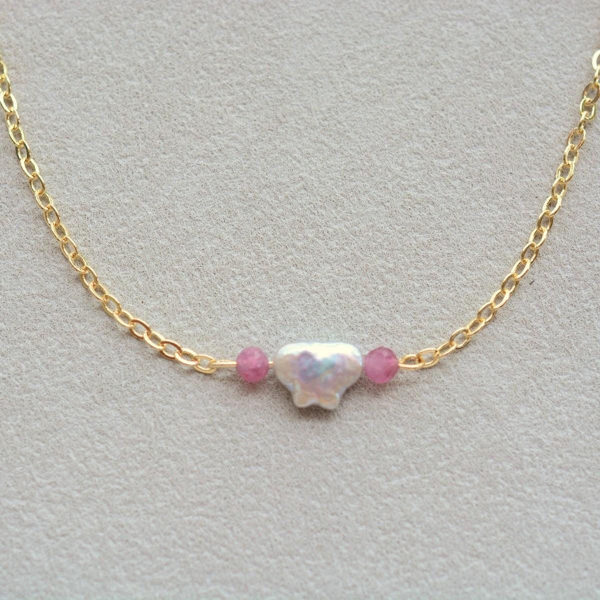 Butterfly Pearl Necklace