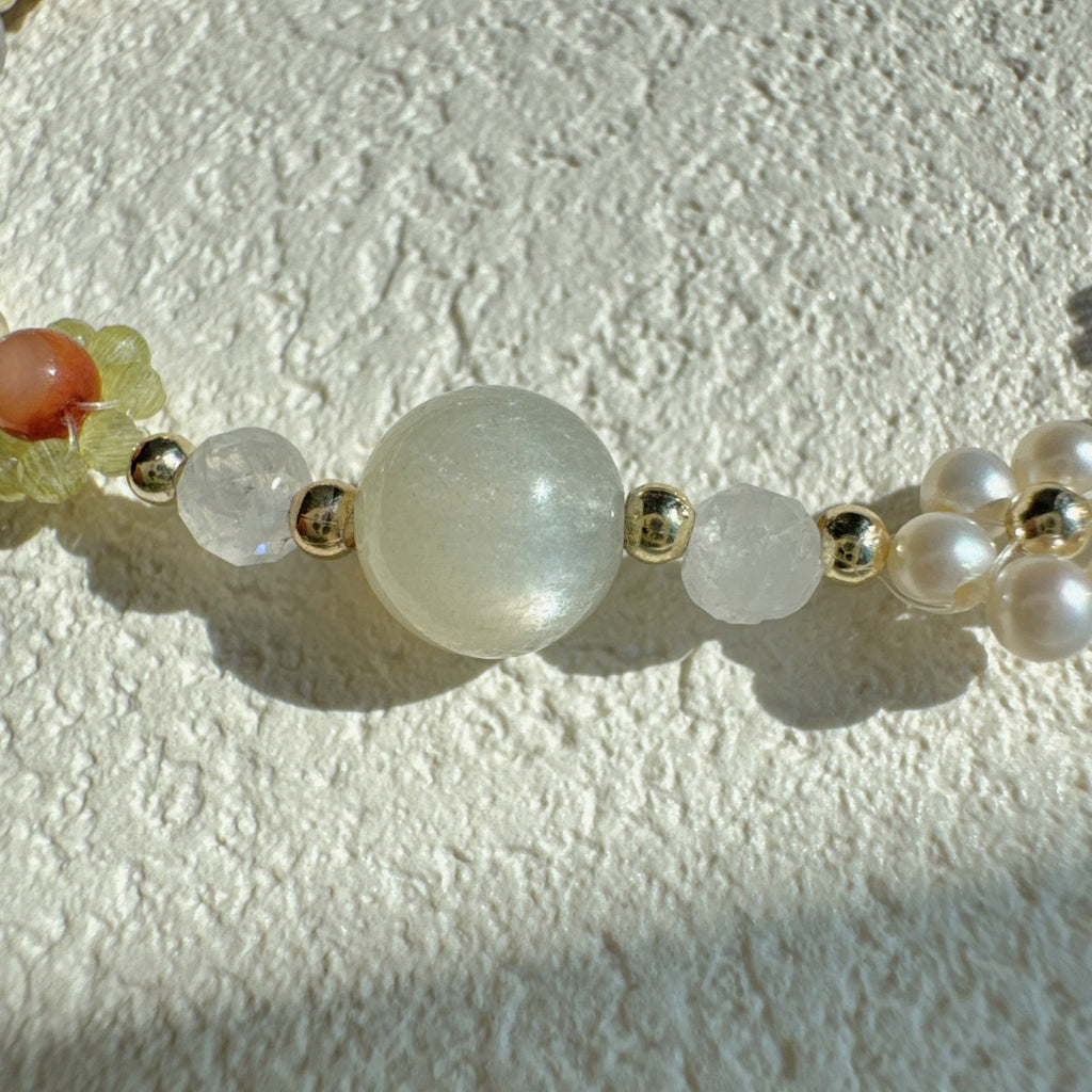 Dainty Flower Bracelet Gemstone Jewelry
