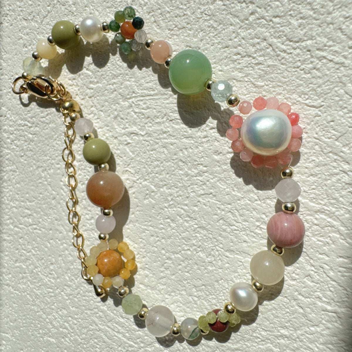 Dainty Flower Bracelet Gemstone Jewelry