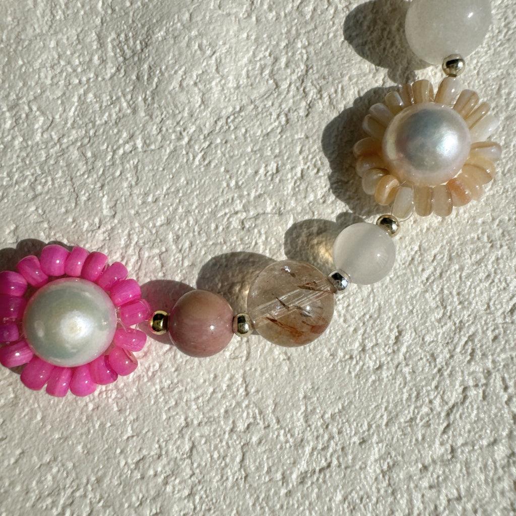 Dainty Flower Bracelet Gemstone Jewelry