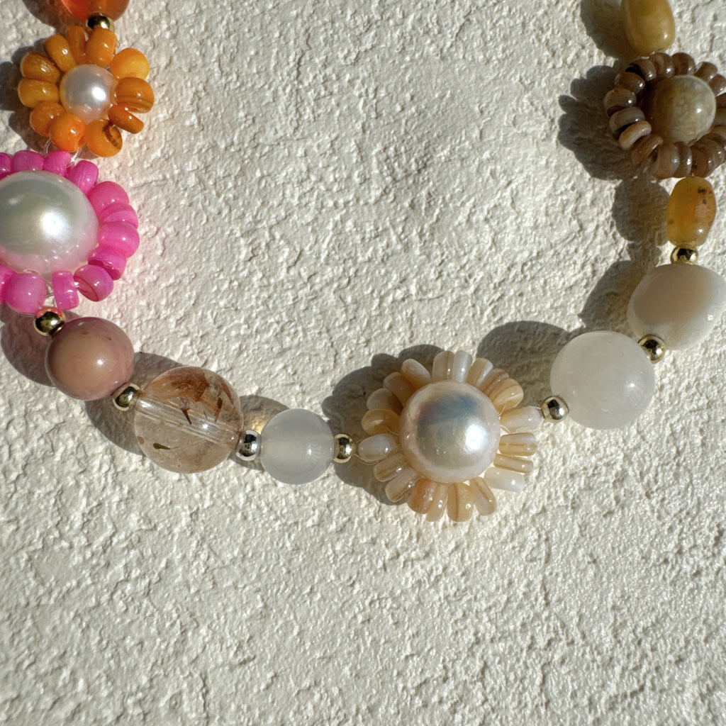 Dainty Flower Bracelet Gemstone Jewelry
