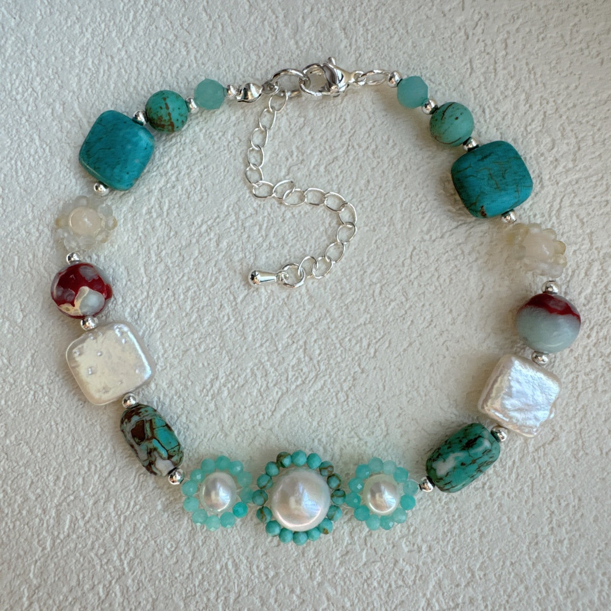 Dainty Flower Bracelet Gemstone Jewelry