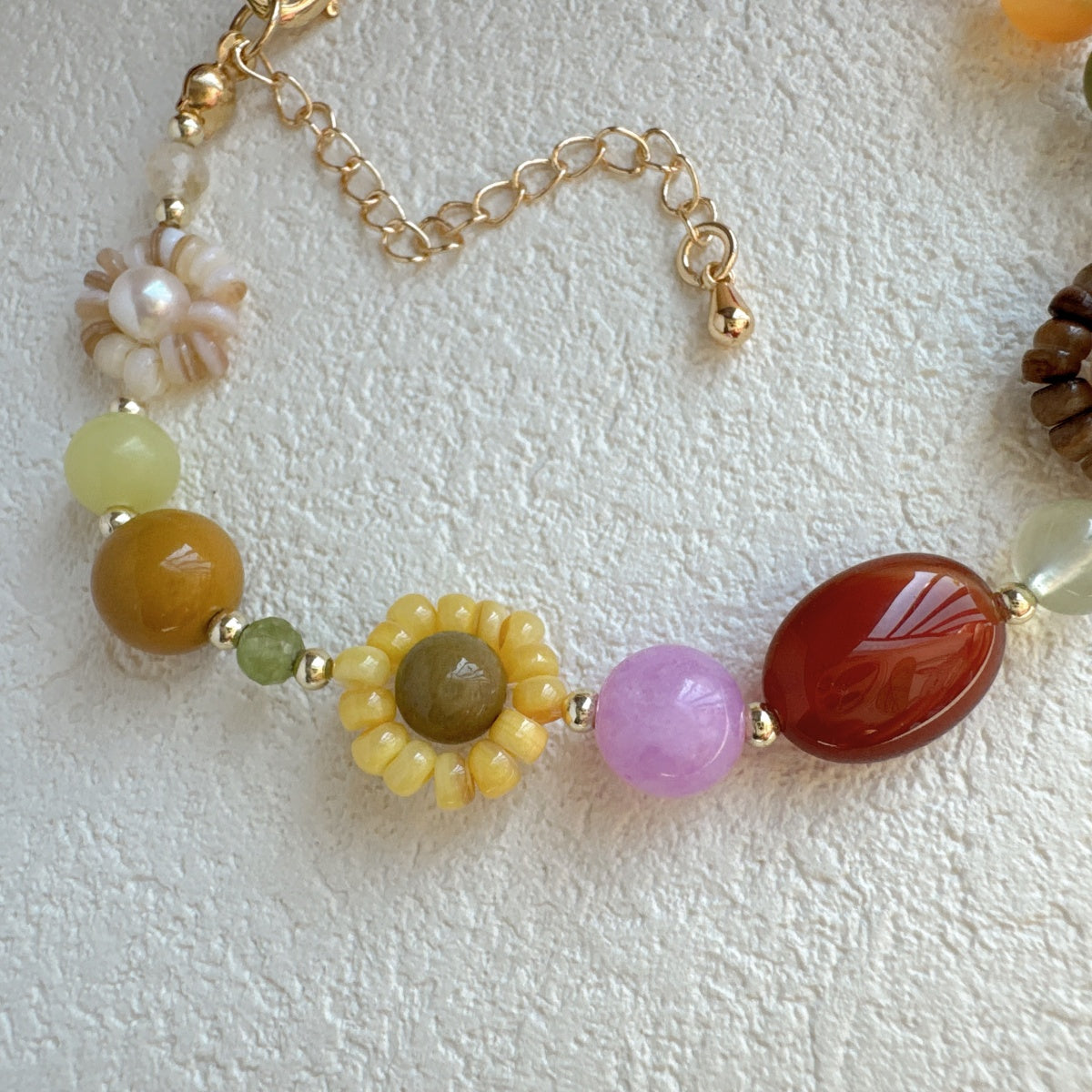 Dainty Flower Bracelet Gemstone Jewelry