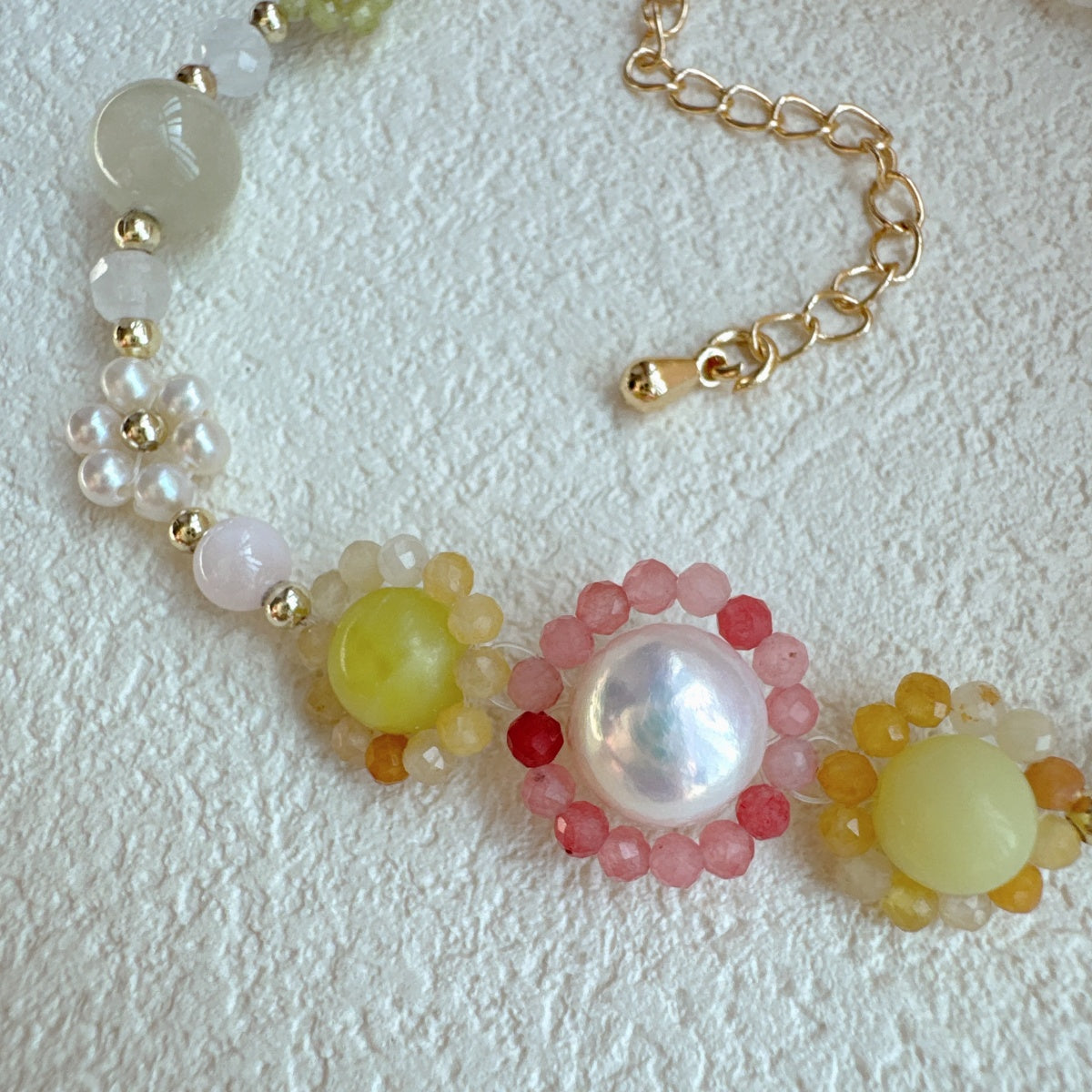 Dainty Flower Bracelet Gemstone Jewelry