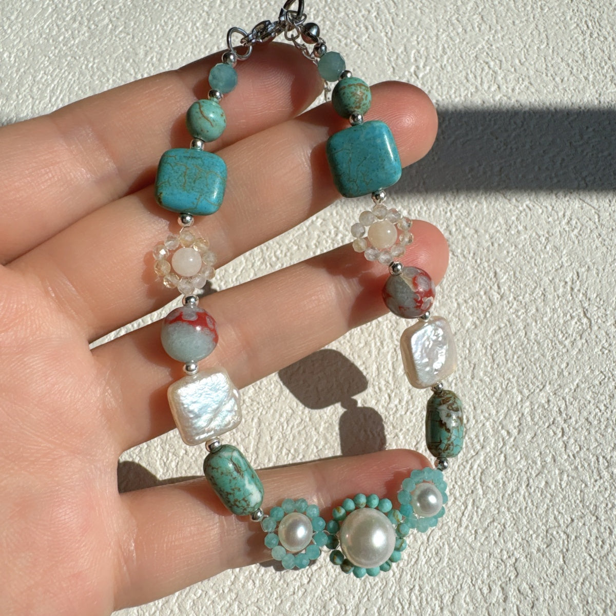 Dainty Flower Bracelet Gemstone Jewelry