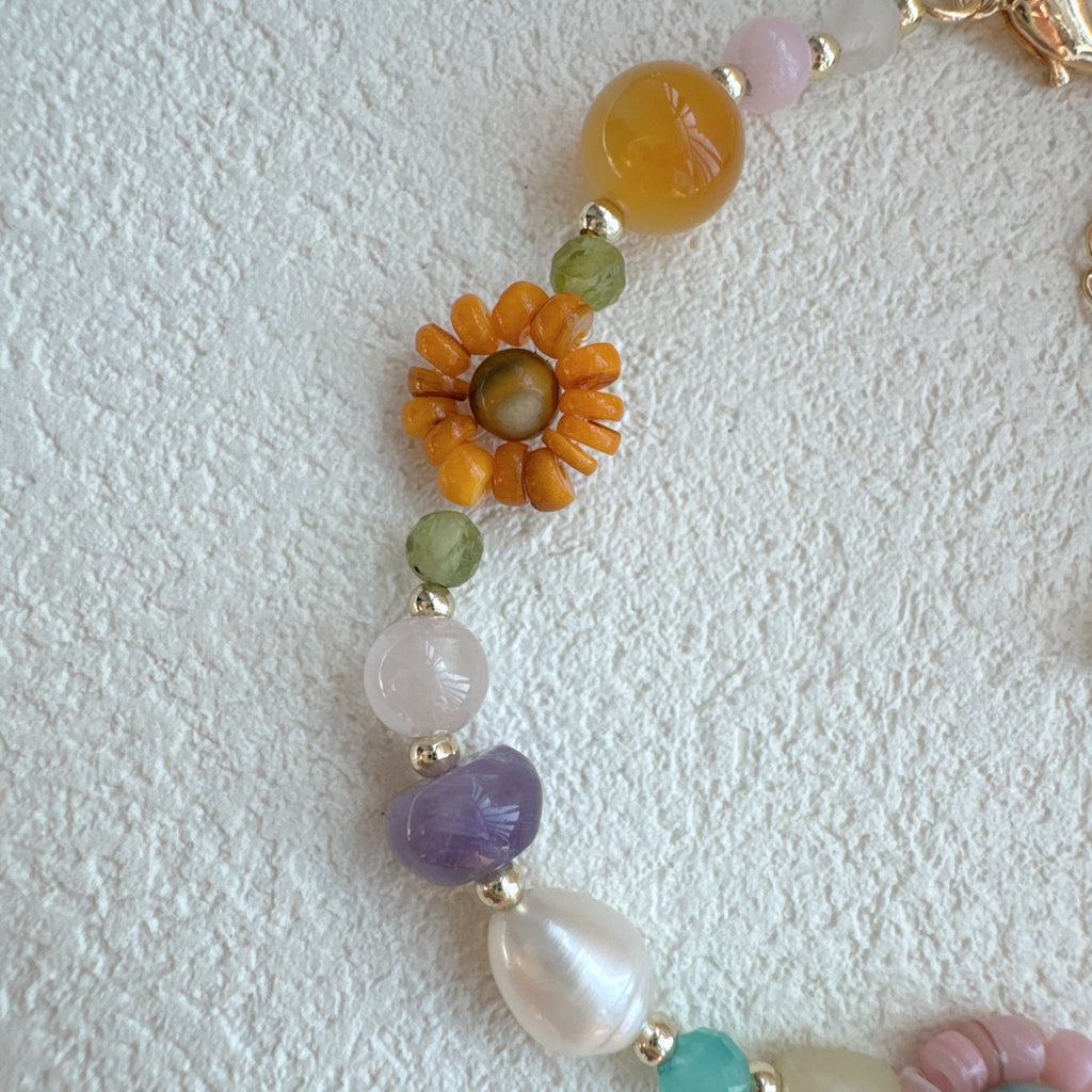 Dainty Flower Bracelet Gemstone Jewelry