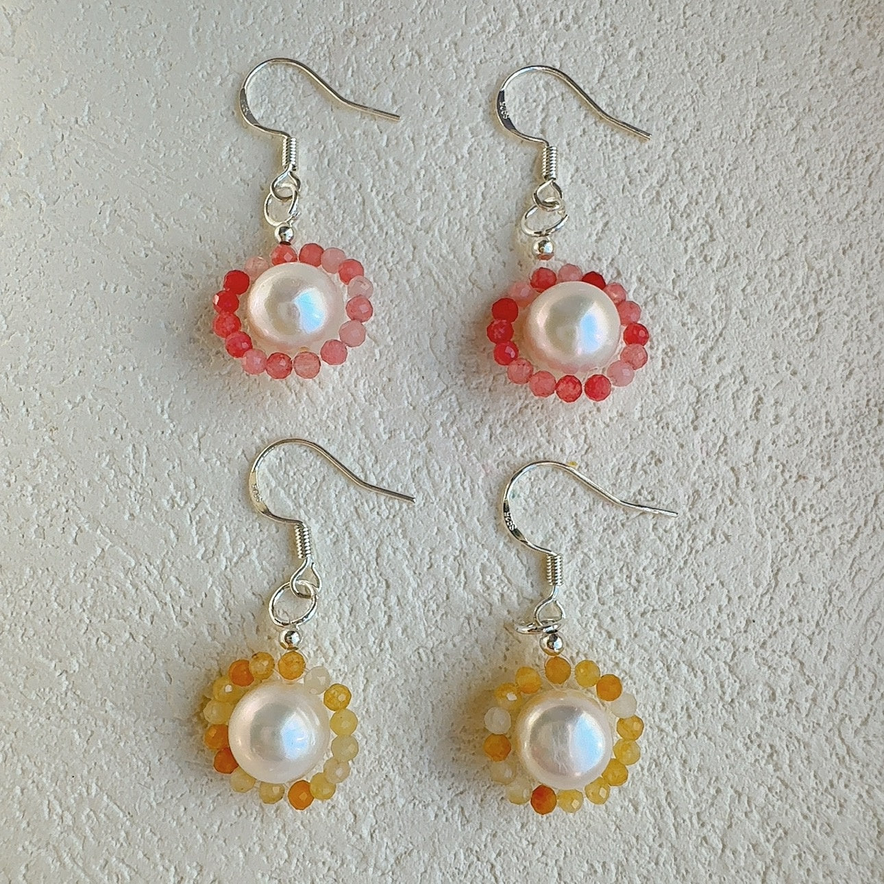 Flower Earrings Gemstone Jewelry