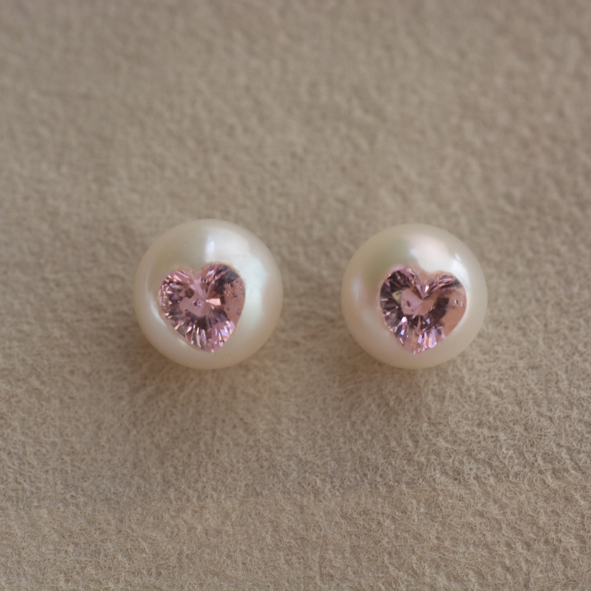 Heart Pearl Earrings