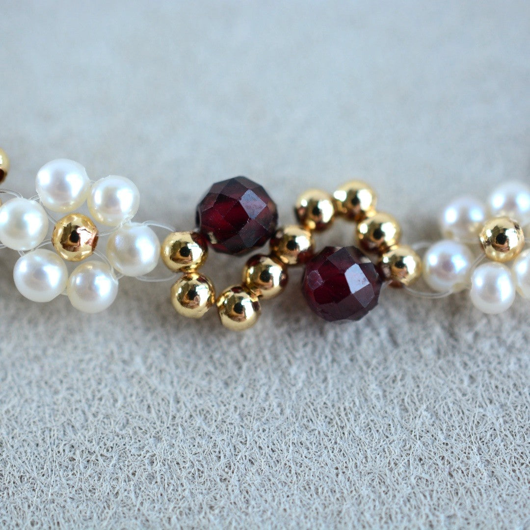 Natural Crystal Pearl Bracelets Handmade Gemstone Jewelry