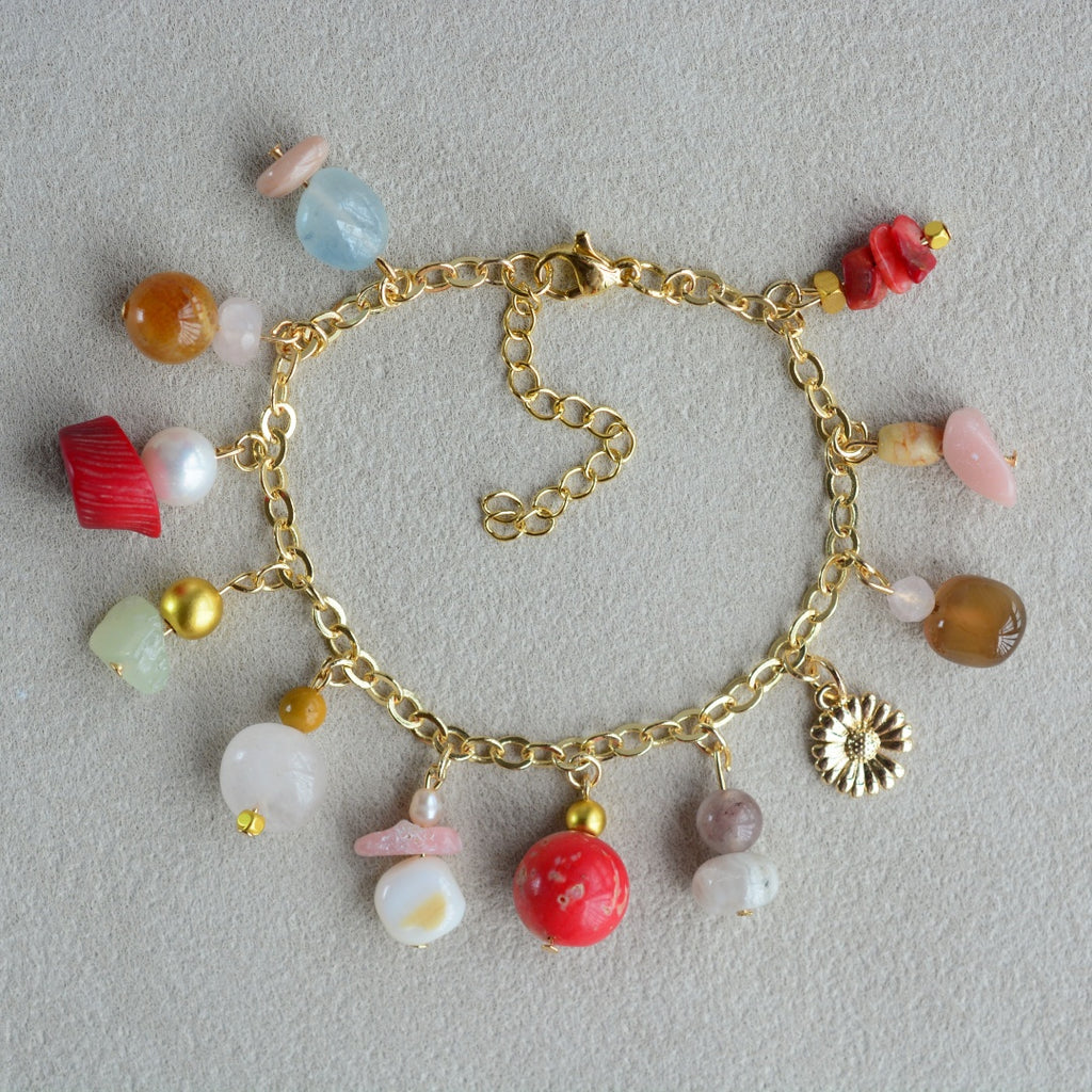 Gemstone Bracelet Red