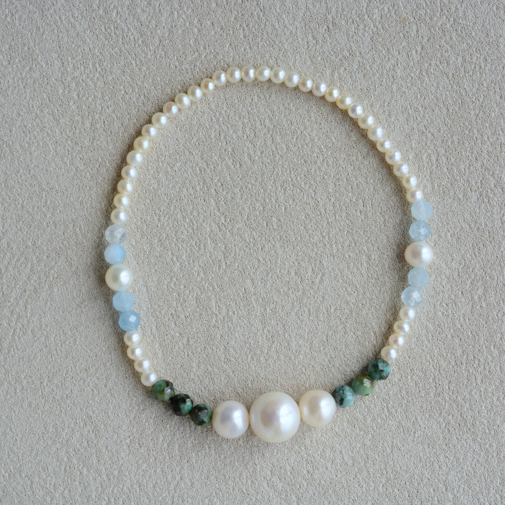 Pearl Bracelet Natural Crystal Gemstone Pearl Jewelry