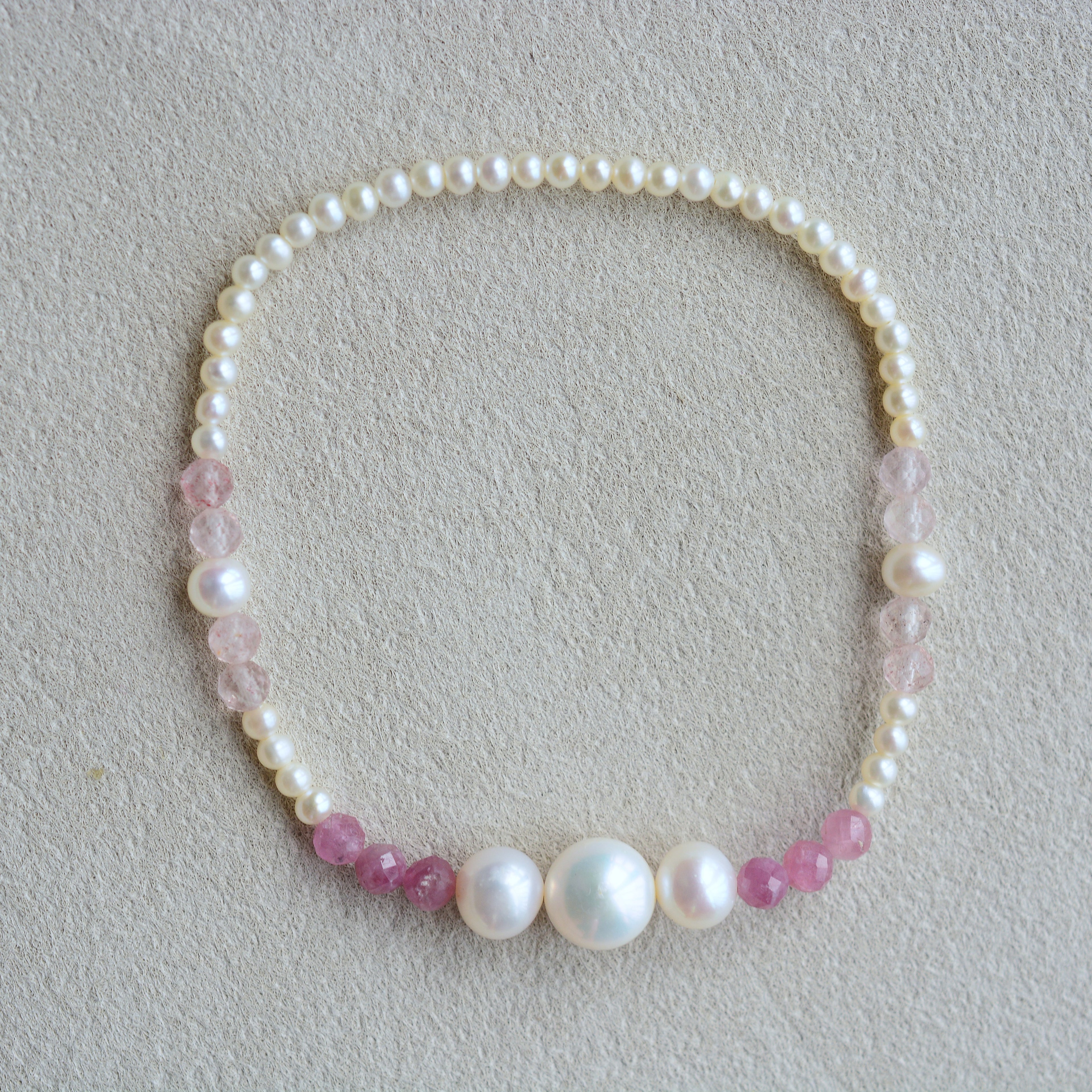 Pearl Bracelet Natural Crystal Gemstone Pearl Jewelry
