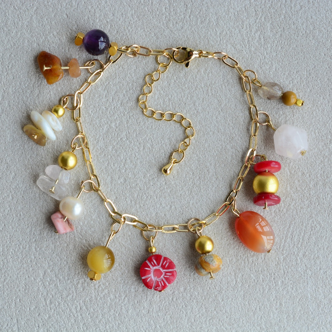 Gemstone Bracelet Red