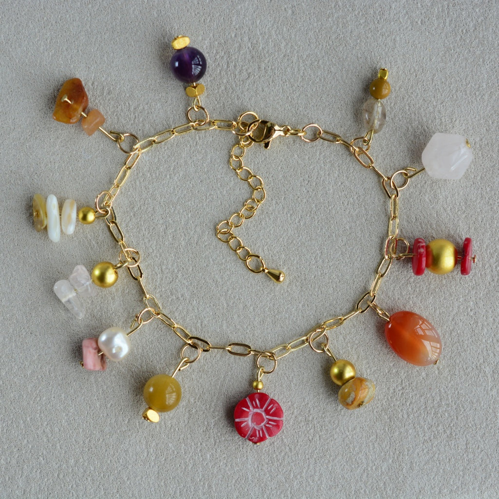 Gemstone Bracelet Red