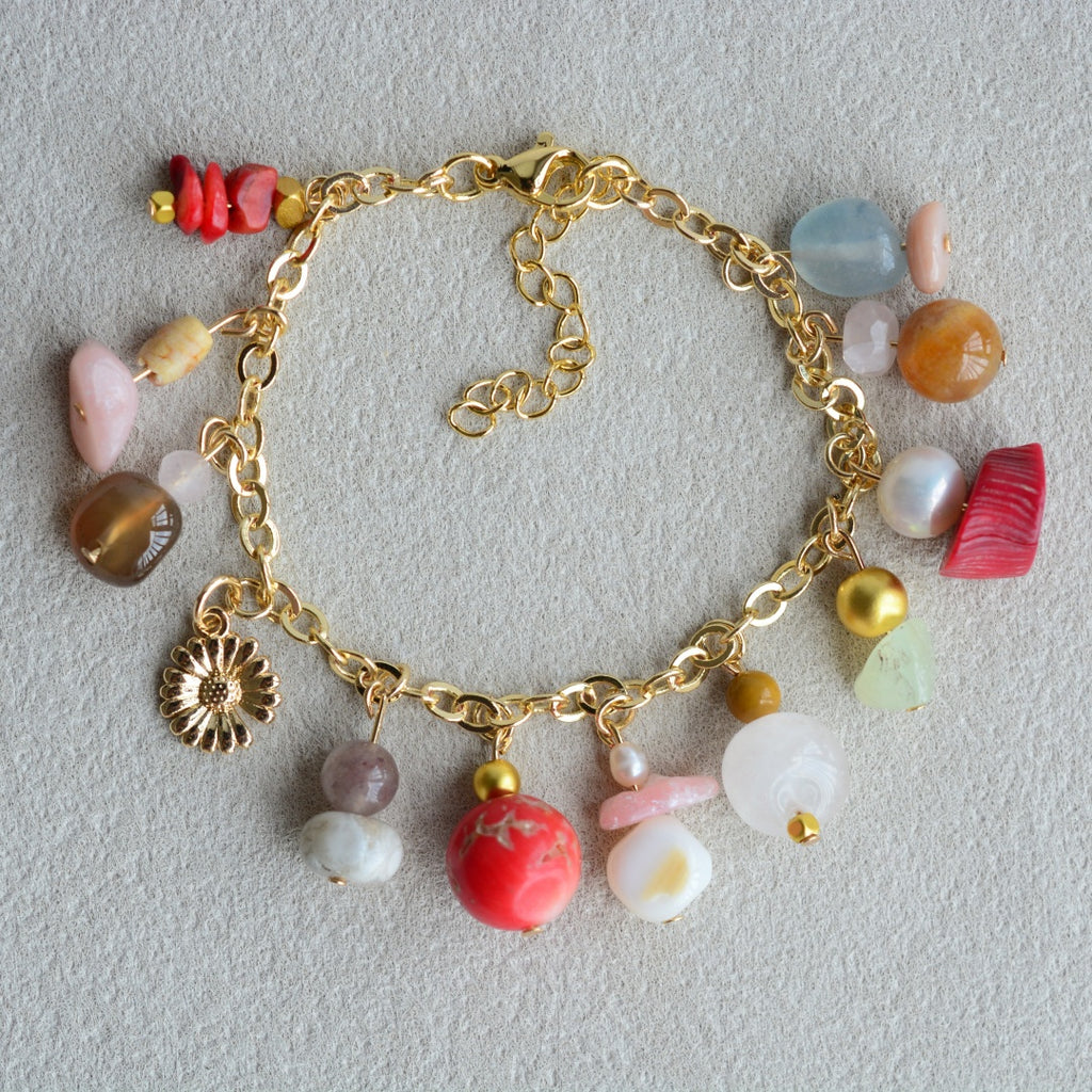 Gemstone Bracelet Red